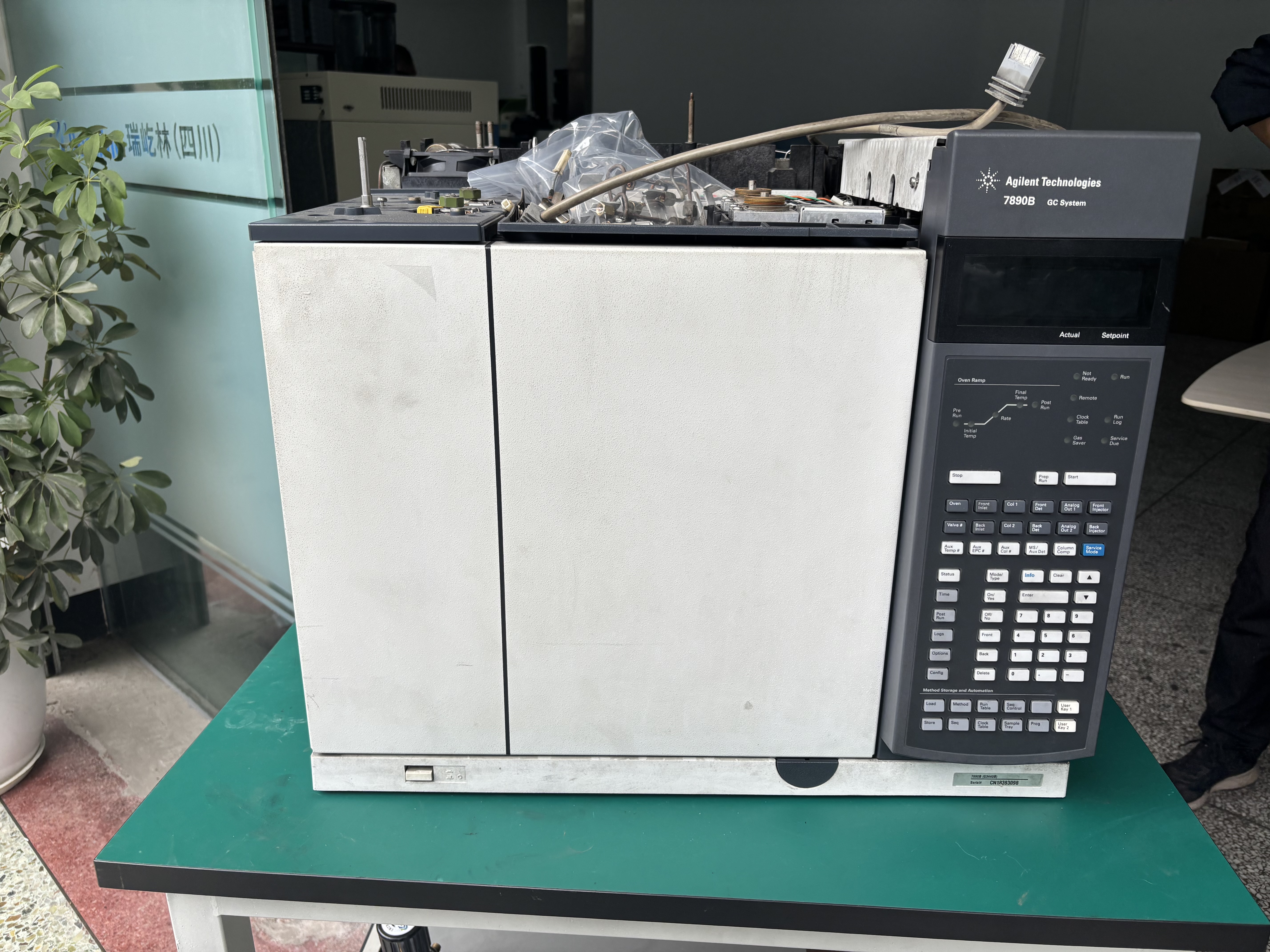 安捷伦7890B GC火烧后状态